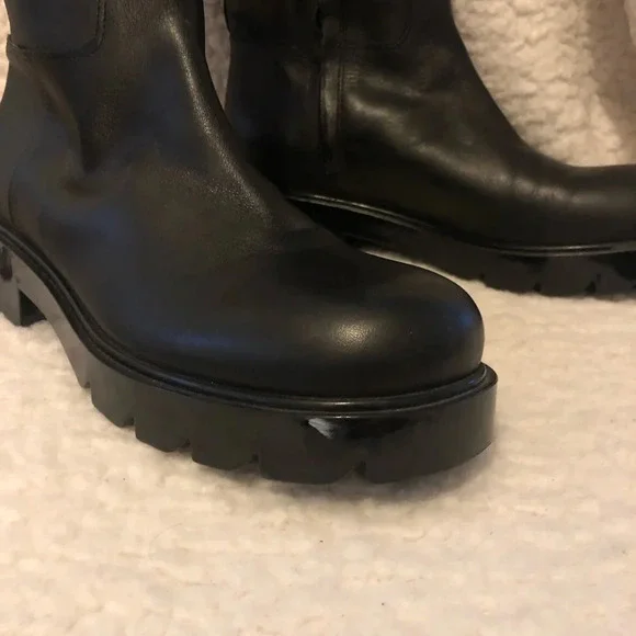 MARC FISHER LTD  Phidias Knee High Boot Black Platform Size 5.5 - Picture 3 of 11